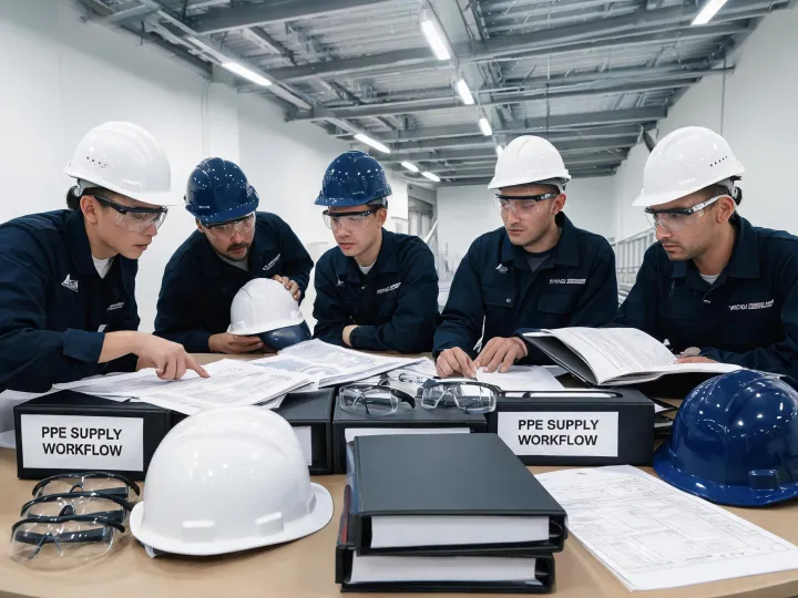 Pyramex PPE team reviewing safety supply workflow